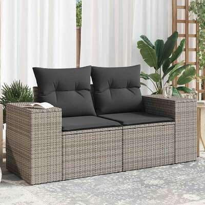 Modern Garden Sofa with Cushions 2 Daily Living Essential Summer 