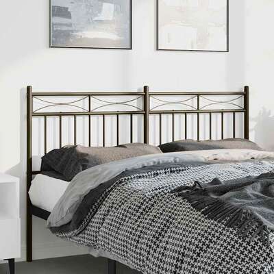 Metal Only Headboard Black 137 cm