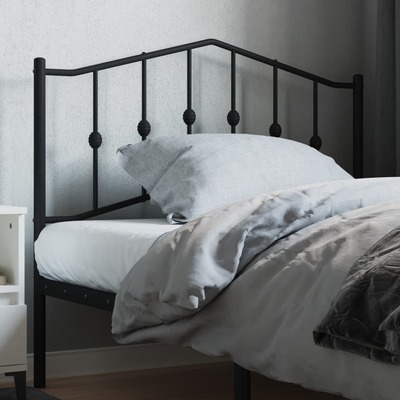 Metal Headboard Black- 107 cm