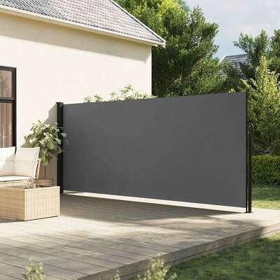 Retractable Side Awning Anthracite 180x500cm | EXTG