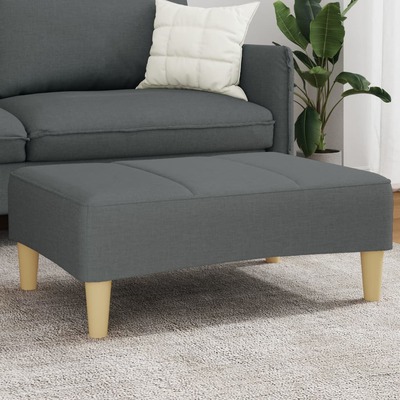 Modern Dark Grey Fabric Footstool: Perfect Blend of Style and Function