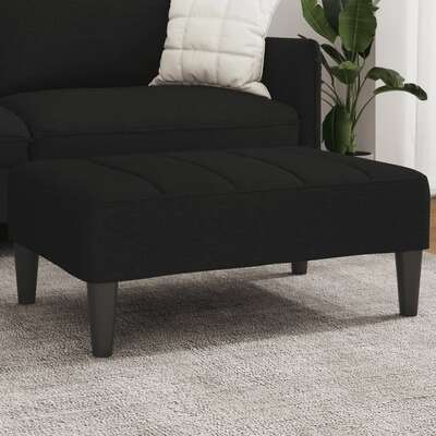 Modern Black Fabric Footstool: Stylish Comfort for Every Room