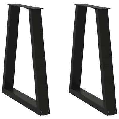 Coffee Table Legs Black: Sleek Steel Design for Modern Furniture  2 pcs