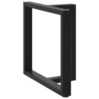 Dining Table Legs T-Shaped 2 pcs Black  Steel table leg - Stylish