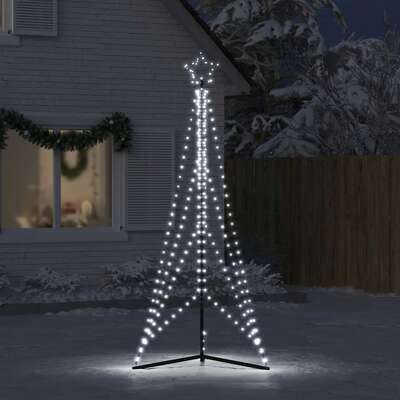 Christmas Tree Light 483 LEDs Cold White 240 cm 