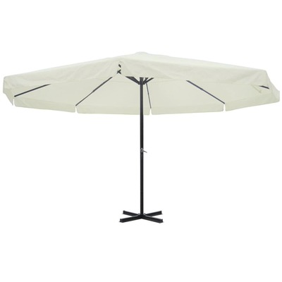 Parasol Samos 500 cm Aluminium White