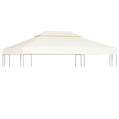 Water-proof Gazebo Cover Canopy  - Cream White 