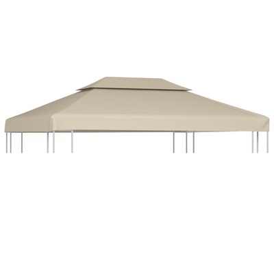 Water-proof Gazebo Cover Canopy Replacement  Beige 