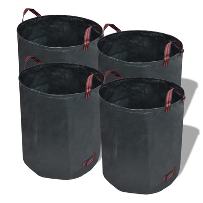 Garden Waste Bag Dark Green 4 pcs 120 L 150 g/sqm