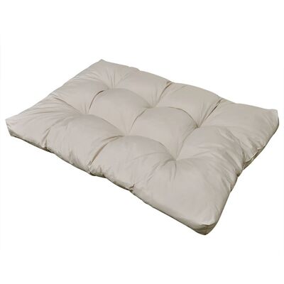 Sand White Upholstered Seat Cushion