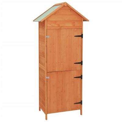Garden Storage Cabinet Brown 
