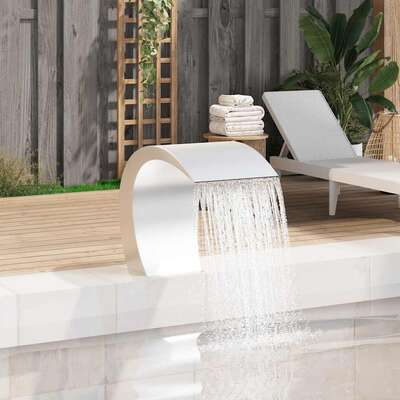Garden Waterfall Pool Fountain Stainless Steel