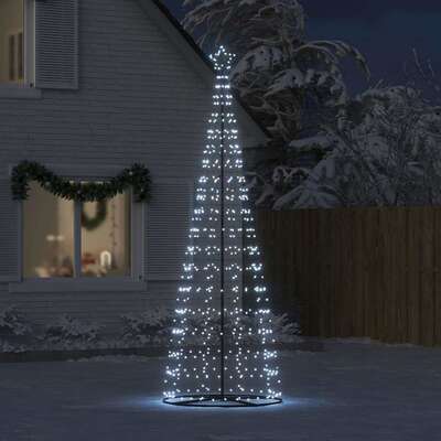 Modern LED Christmas Tree Cool White 100 Iron - Durable Construction