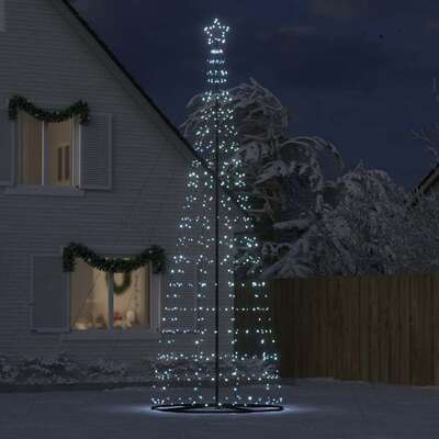 Cozy LED Christmas Tree Cool White Iron - Comfortable Design