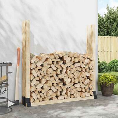 Firewood Stack Aid Steel Anthracite 2pc | EXTG
