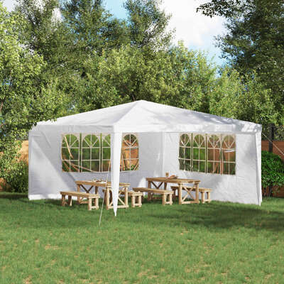 Party Tent Sidewall 400x195cm White 2 Pack | EXTG