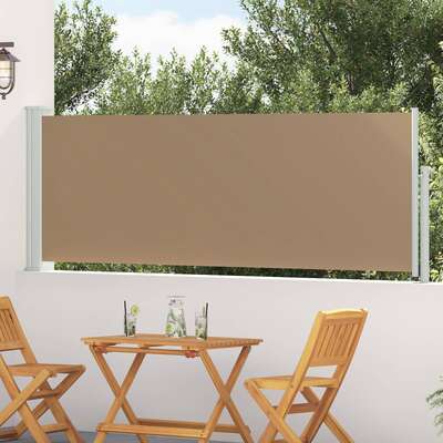 Retractable Side Awning 500cm Taupe Outdoor | EXTG