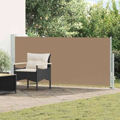 Retractable Side Awning 500x140cm Taupe | EXTG