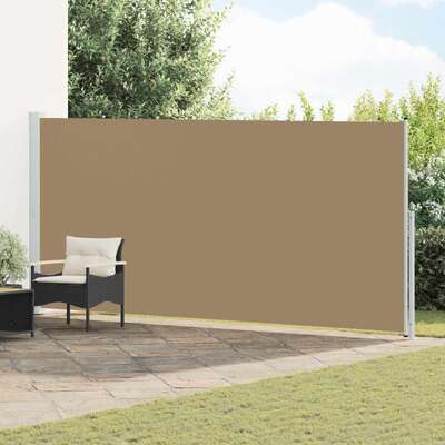 Retractable Side Awning 600x200cm Taupe | EXTG