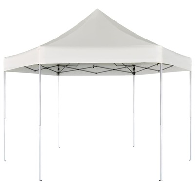 Hexagonal Pop-Up Foldable Marquee Cream White 