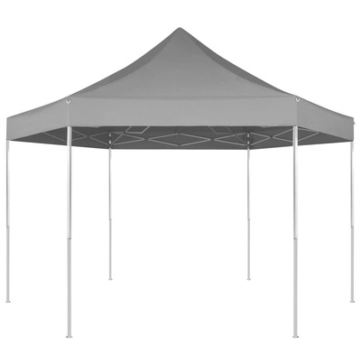 Hexagonal Pop-Up Foldable Marquee Grey 