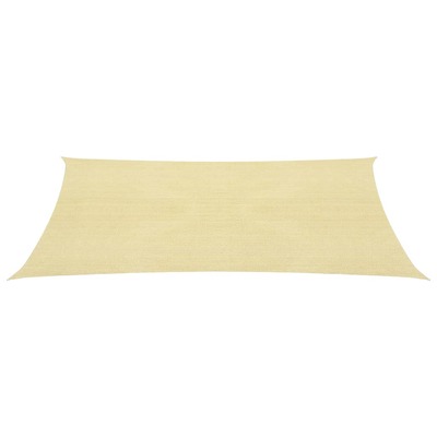 Sunshade Sail HDPE Rectangular Beige