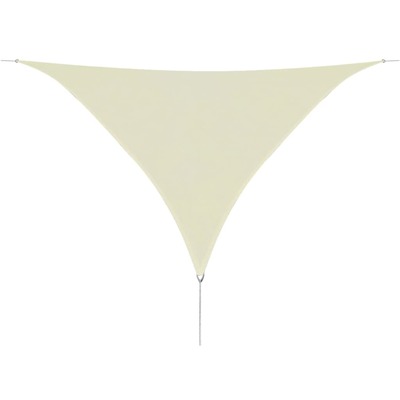 Sunshade Sail HDPE Triangular - Cream