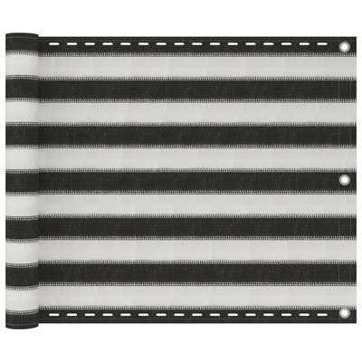 Balcony Screen HDPE  Anthracite & White