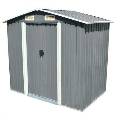 Garden Storage Shed Grey-Metal 