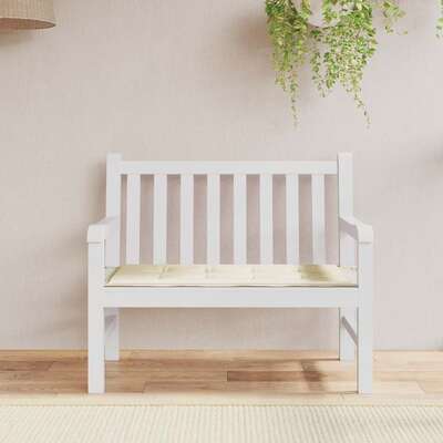 Garden Bench Cushion Cream 100x50x3 cm