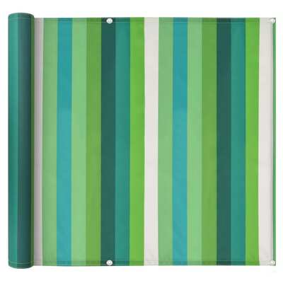 Balcony Screen Oxford Fabric Stripe, Green