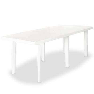 Garden Table White - Plastic