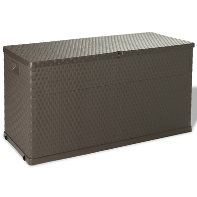 Garden Storage Box Brown 