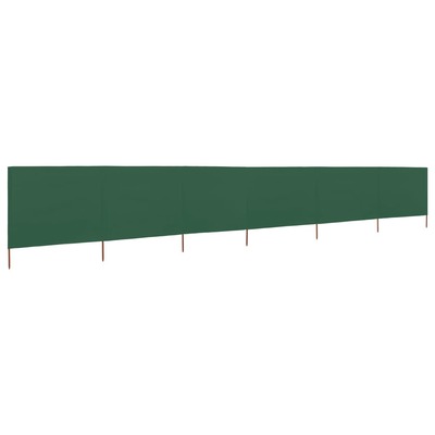 6-panel Wind Screen Fabric Green