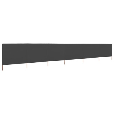 6-panel Wind Screen Fabric  Grey