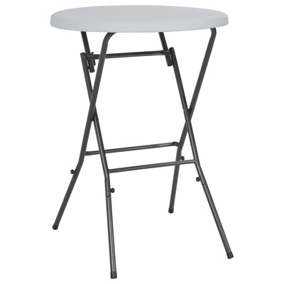 Folding Bar Table White  HDPE