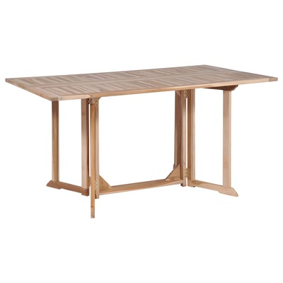 Folding Butterfly Garden Table  Solid Teak Wood