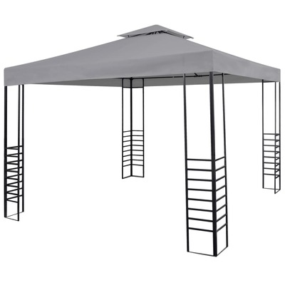 Garden Gazebo Powder-Coated Steel  Anthracite