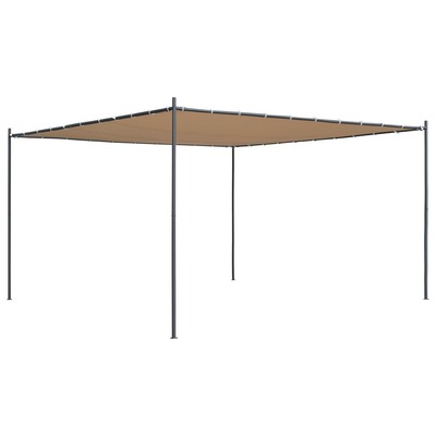 Gazebo with Flat Roof  Beige