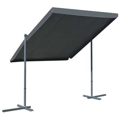 Gazebo with Tiltable Retractable Roof  Anthracite