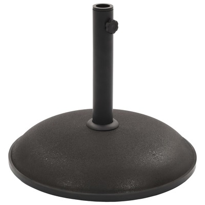 Parasol Base Black Concrete Round 20 kg