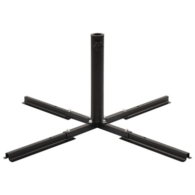 Extendable Parasol Base Black Steel 2.75 kg