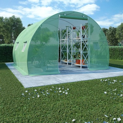 Greenhouse with Steel Foundation PE