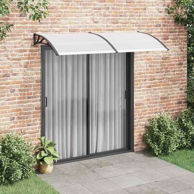 Door Canopy White Plastic