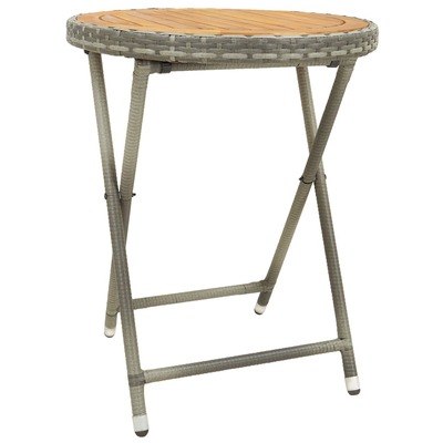 Tea Table Grey 60 cm Solid Acacia Wood