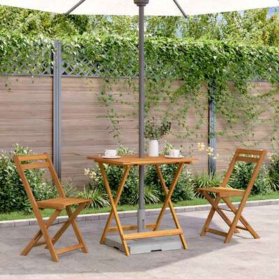 Folding Garden Table  Solid Acacia Wood