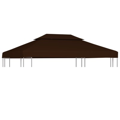 2-Tier Gazebo Top Cover  Brown