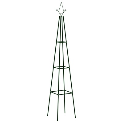 Garden Climbing Plant Racks 2 pcs Dark Green 