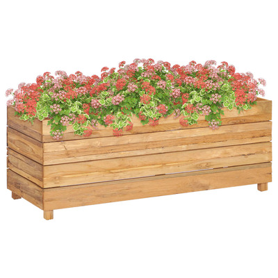 Planter Recycled Teak and Steel