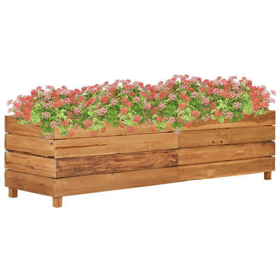 Planter, Recycled Teak and Steel